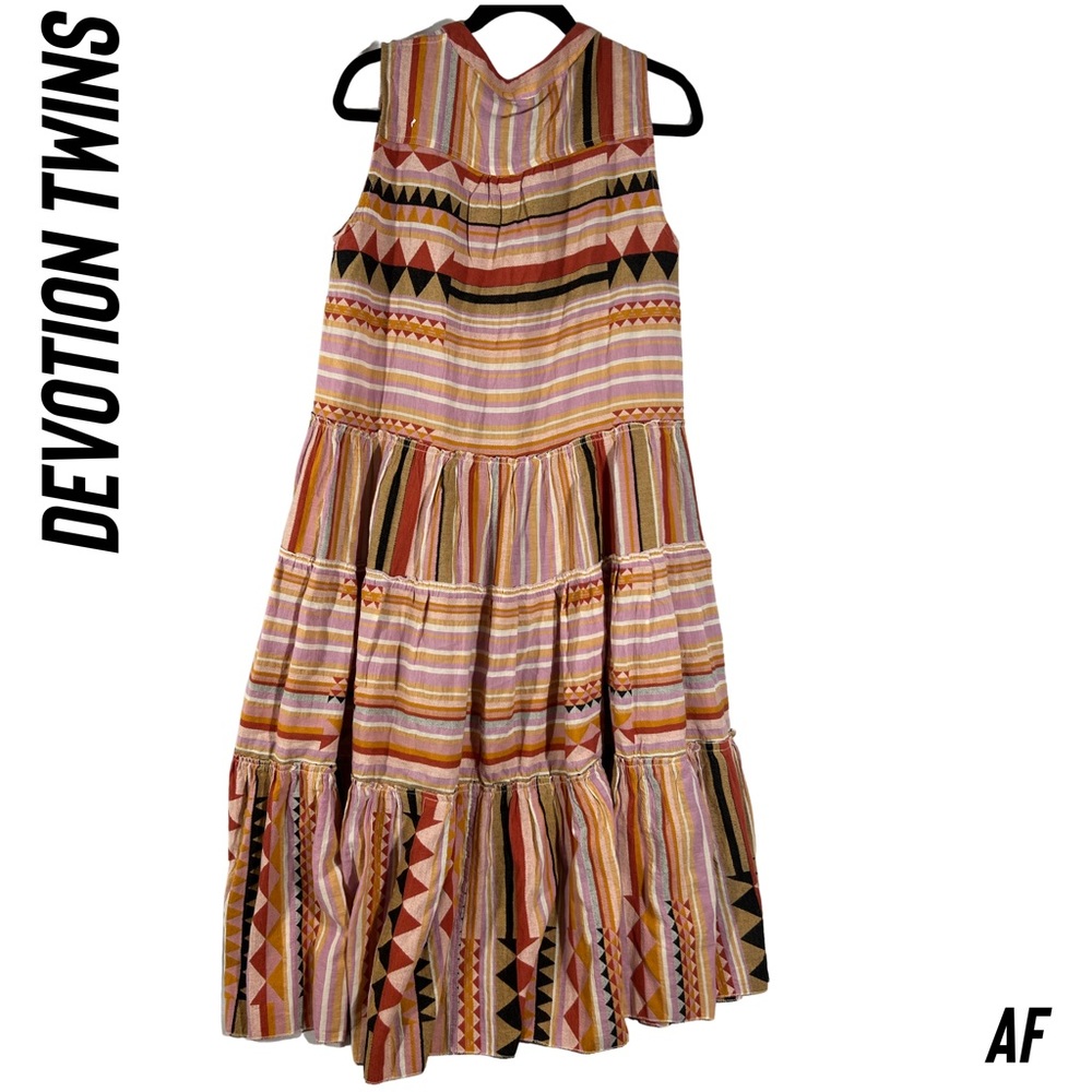 Devotion TWINS Anahita Multi-Stripe Maxi Dress - Picture 3 of 9